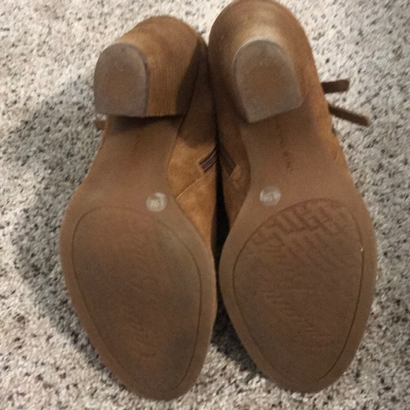 Gianni Bini Tan Suede Ankle Boots - Picture 5 of 5